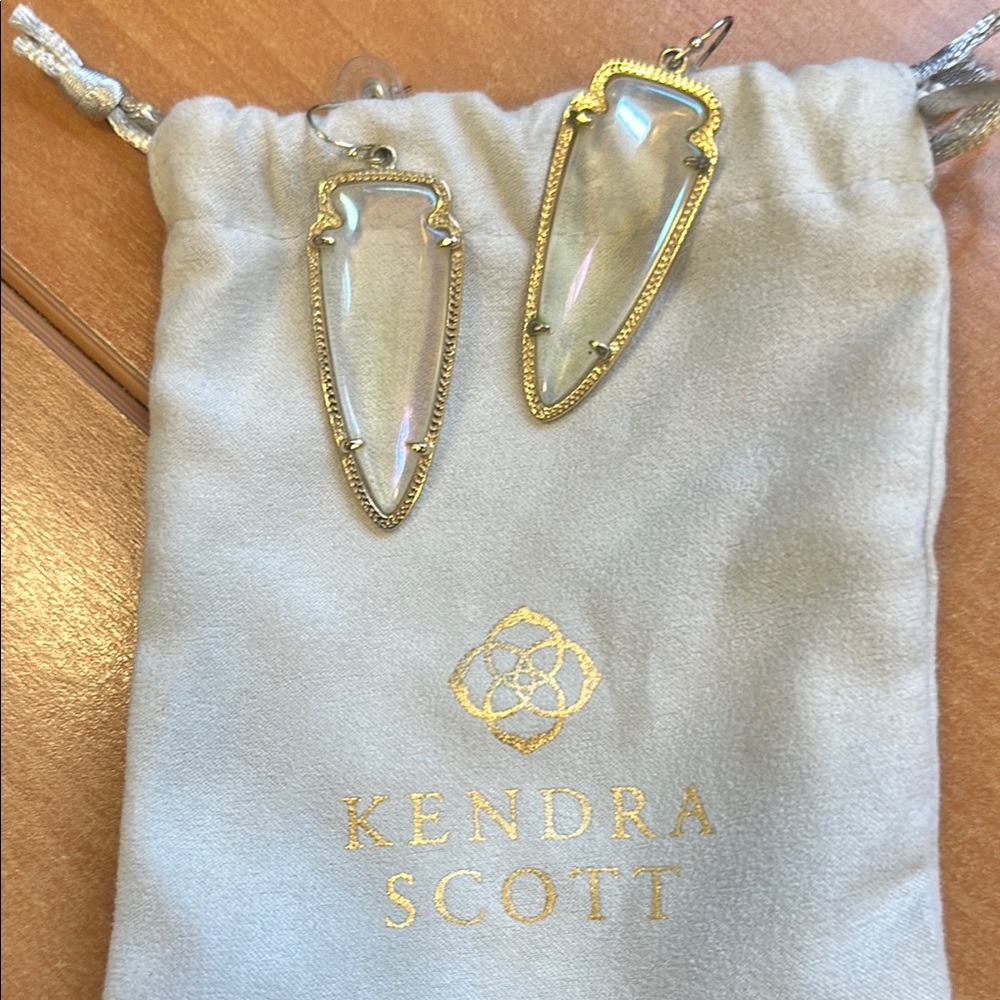 Kendra Scott Skylar Iridescent and gold Earrings